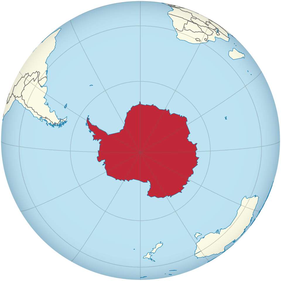 Mapa Antarktydy puzzle online