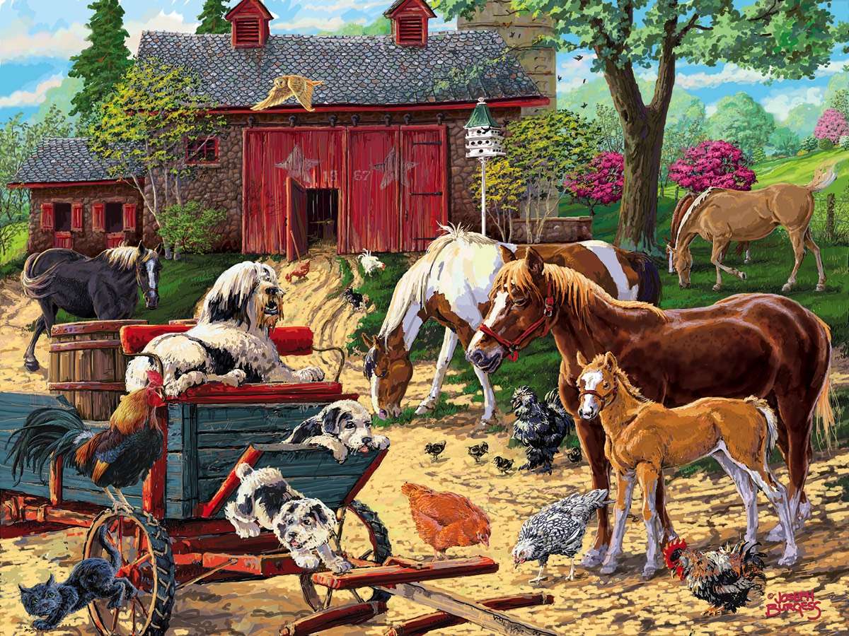 Zwierzęta farmy na codzień:) puzzle online