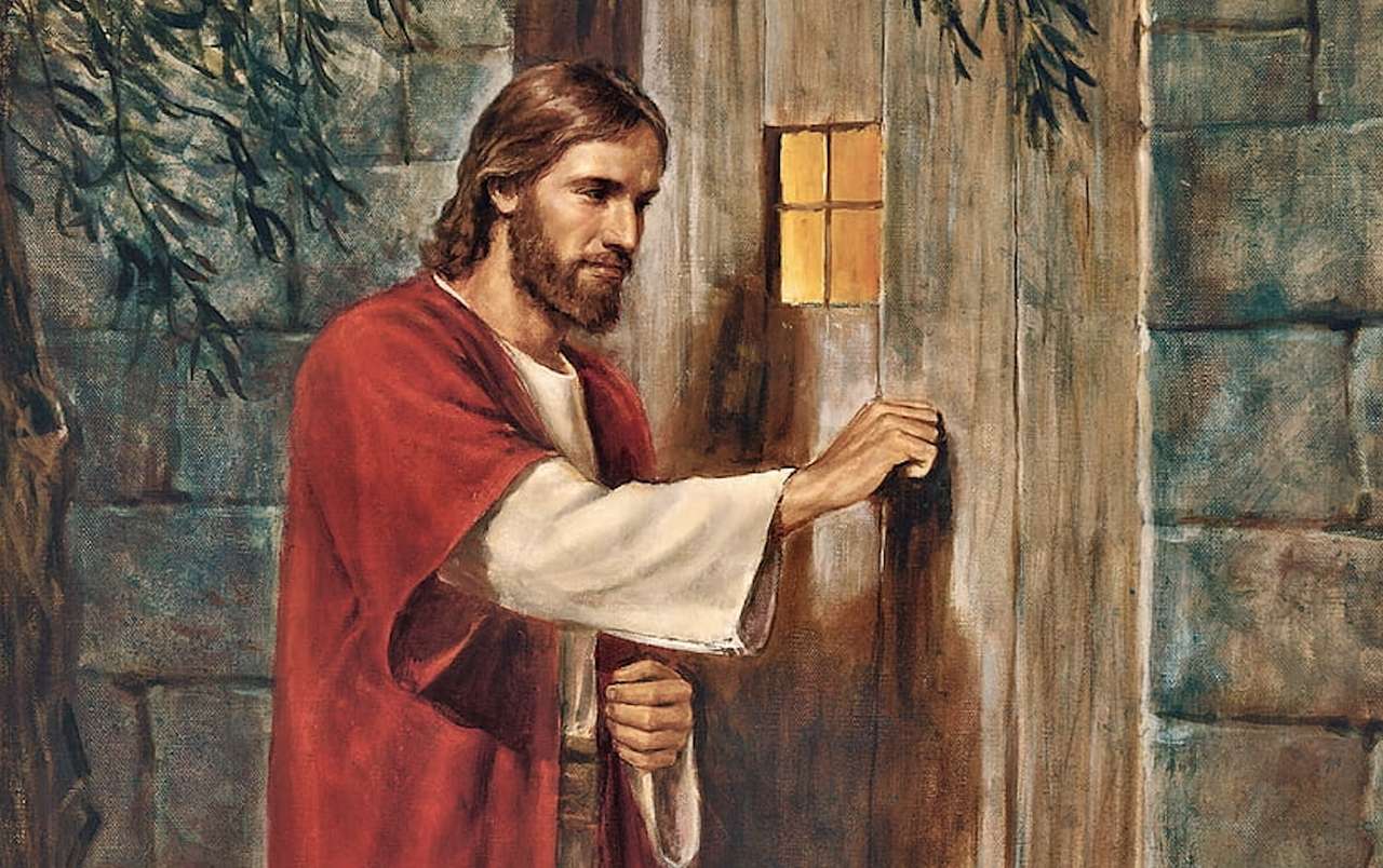 Jezus puka do twych drzwi puzzle online