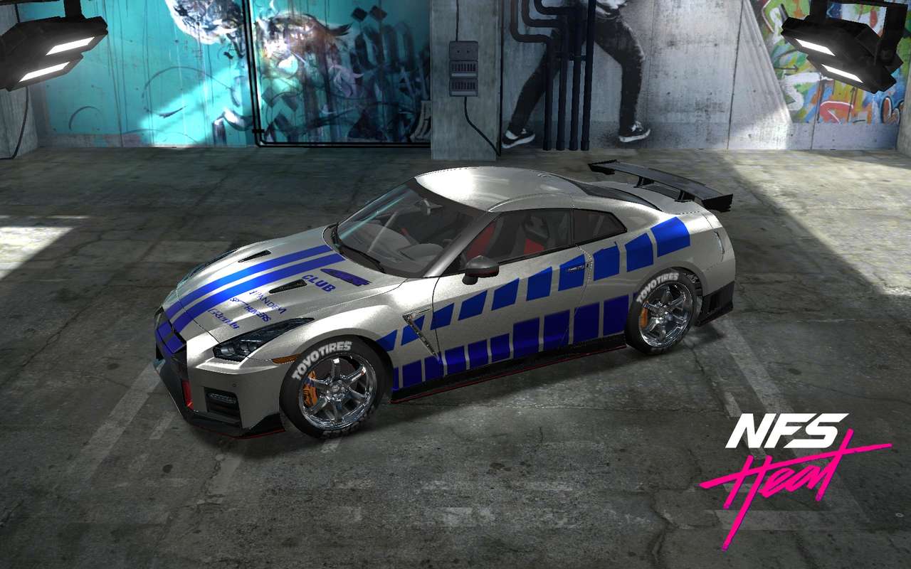 Need for speed heat Nissan Skyline R35 GTR puzzle online