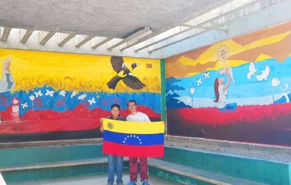 Murale z flagą Wenezueli puzzle online