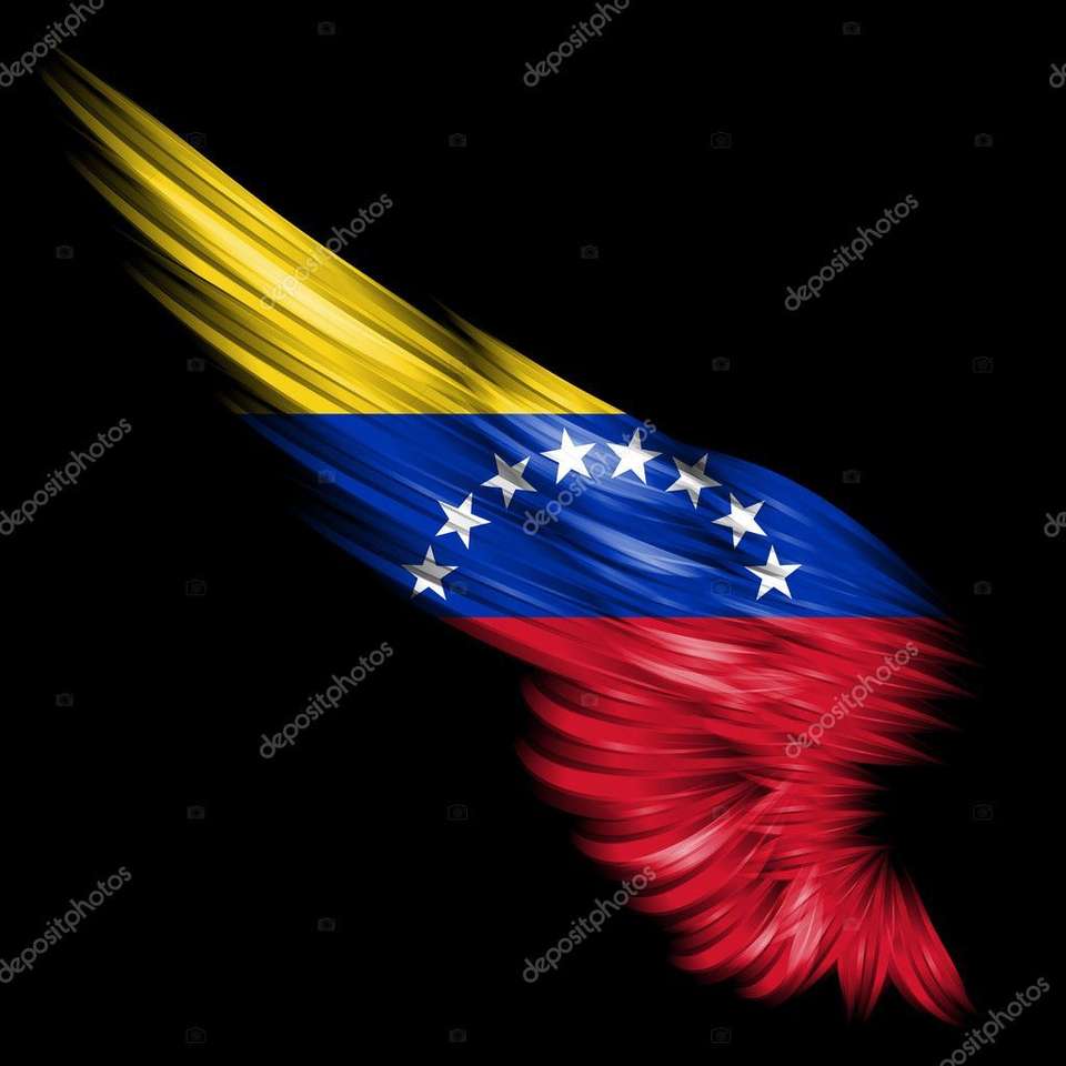 Flaga Wenezueli na skrzydle ptaka puzzle online