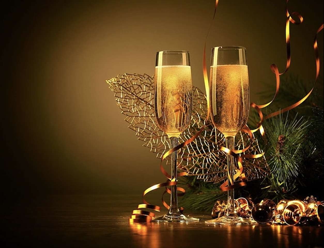 Wznieśmy toast za Szczęśliwy Nowego Rok puzzle online