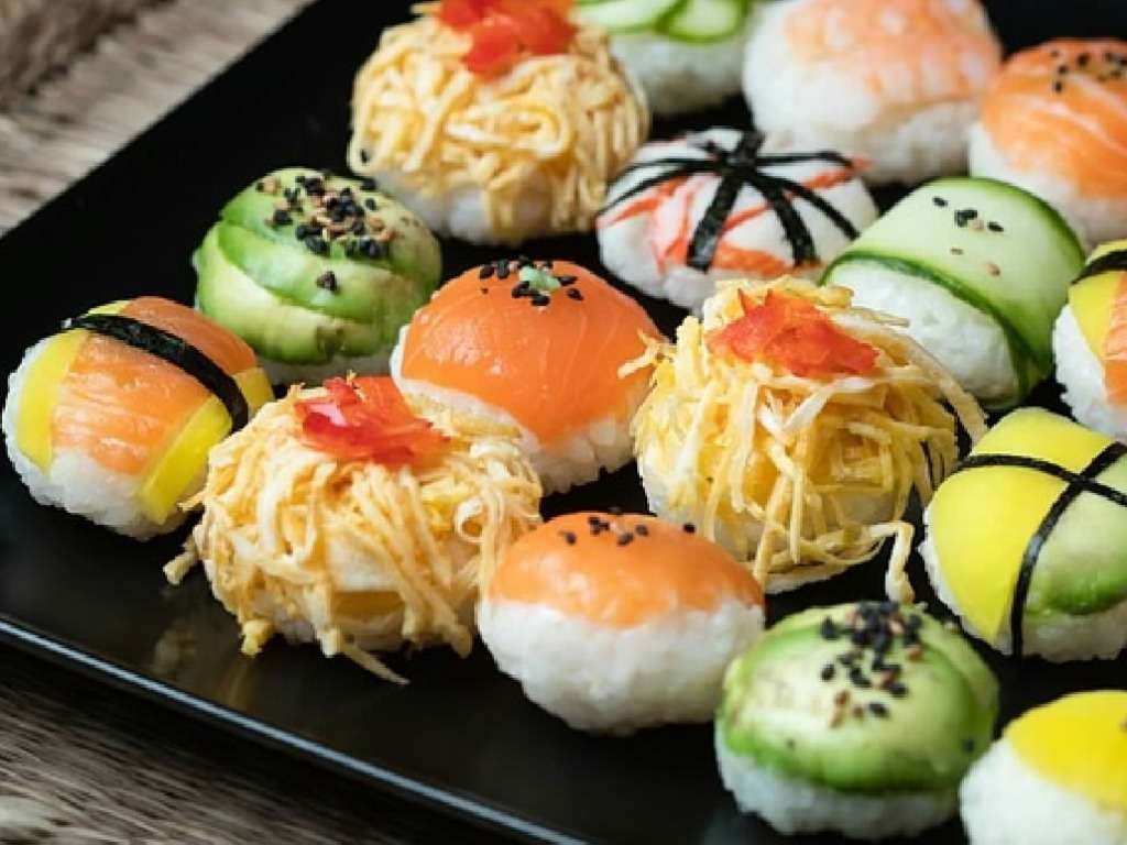 Karnawałowe sushi, pychocia:) puzzle online