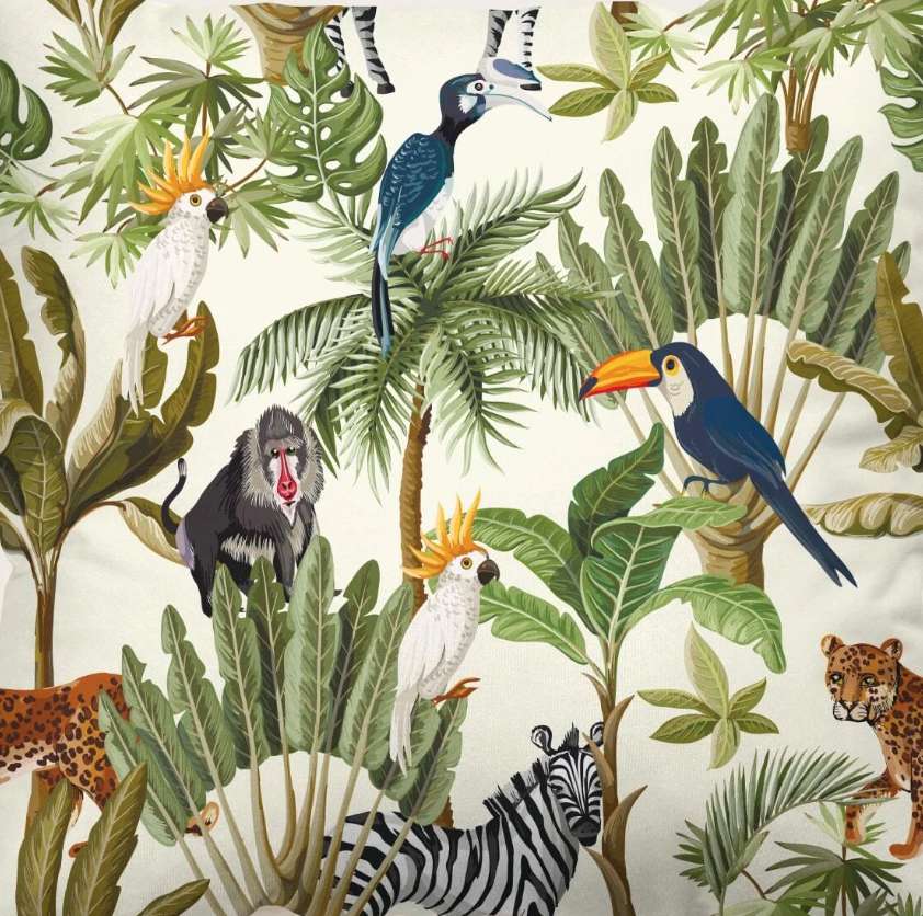 zwierzęta dżungli puzzle online