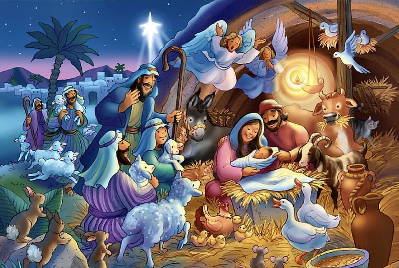 Niebiańska noc Bożego Narodzenia-Heavenly Night puzzle online