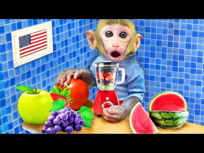 Urocza mała małpka Bibi #388 puzzle online