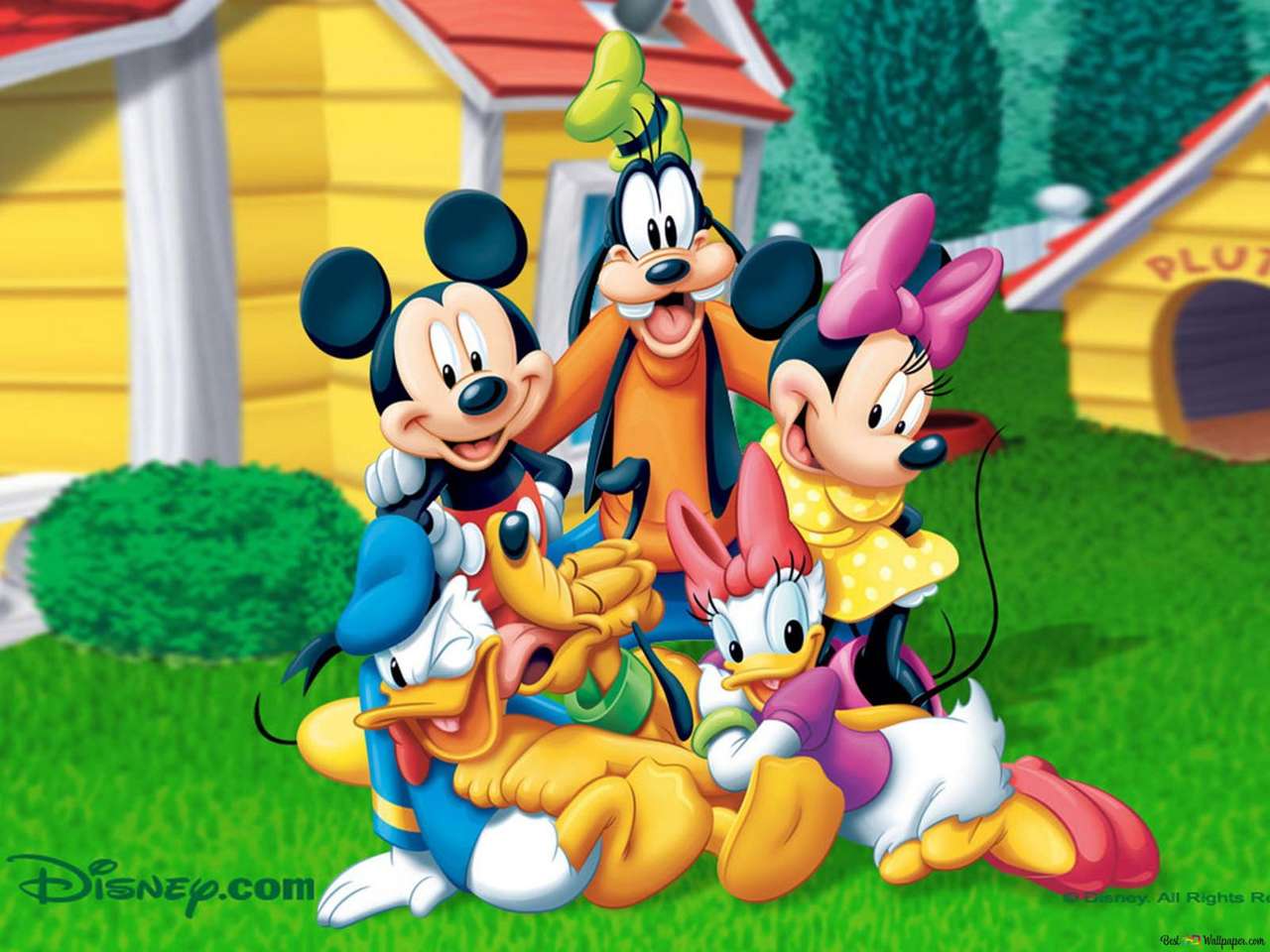 Myszka Miki z przyjaciółmi puzzle online