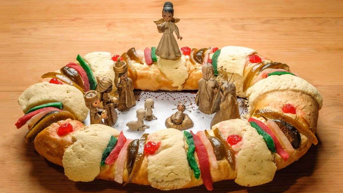 Rosca de reyes z narodzinami puzzle online