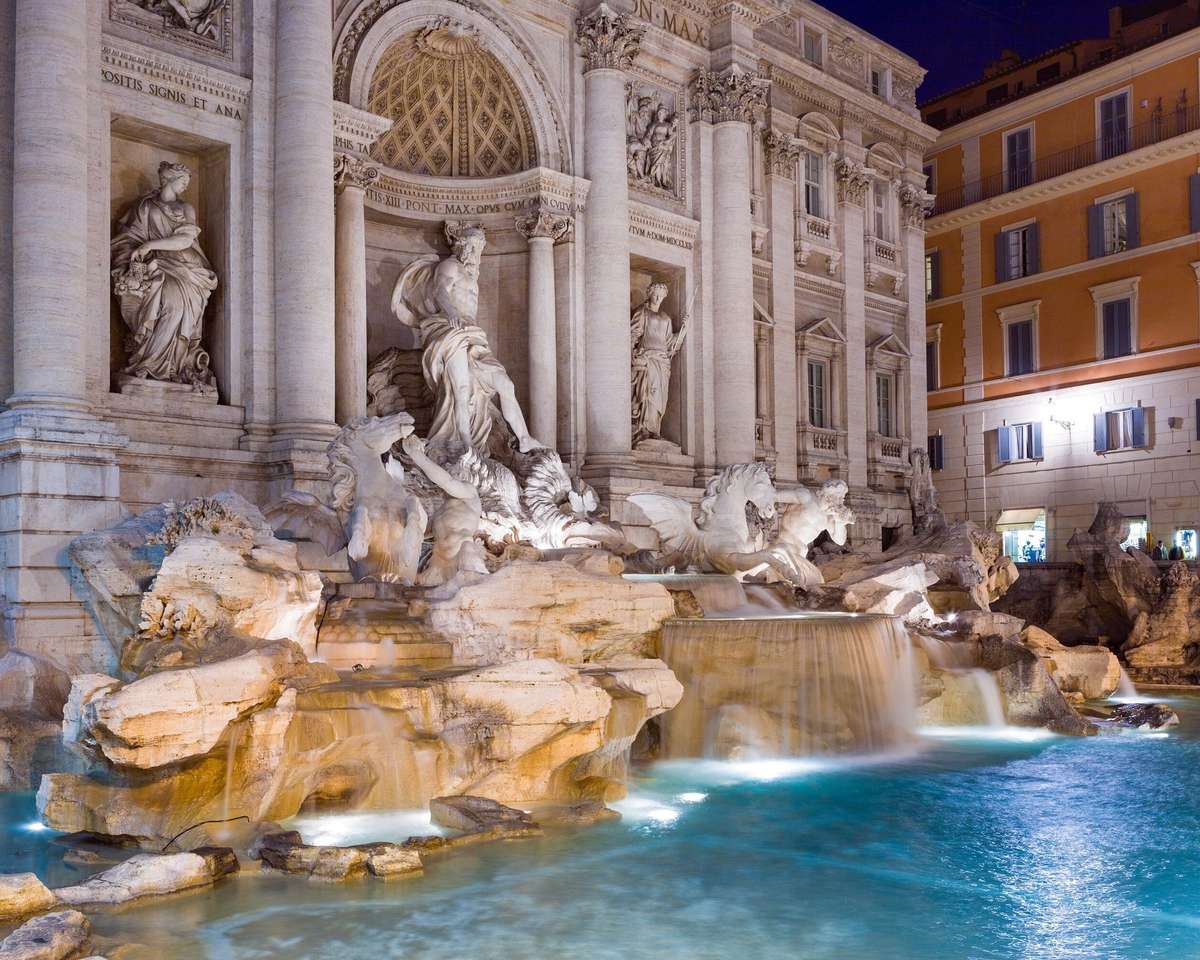 Zabytkowe fontanny w Rzymie puzzle online