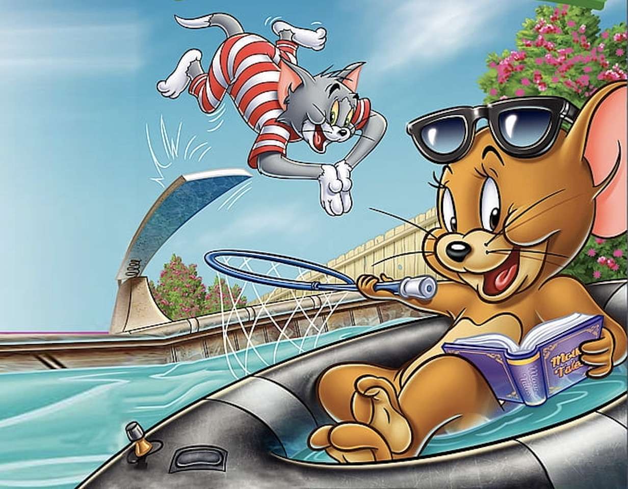 Fajny Tom i Jerry na wakacjach, dzieje się:) puzzle online
