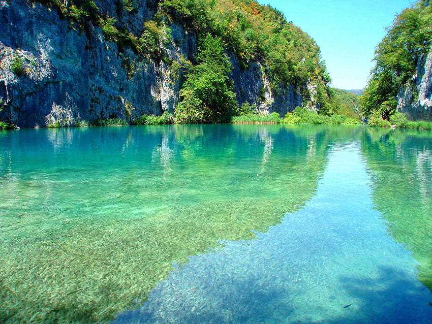 Chorwacja- a latem taki widok nad jeziorem, no cudo puzzle online