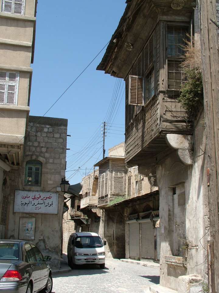 Syria, Aleppo, ulica, stare miasto, 2004 puzzle online
