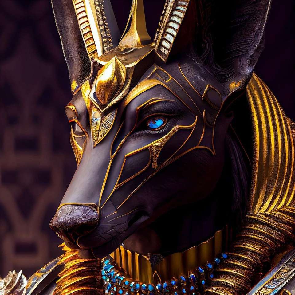 egipski bóg anubis puzzle online