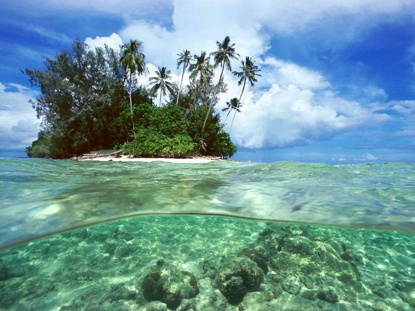 Wyspy Salomona, zachwycający krajobraz puzzle online