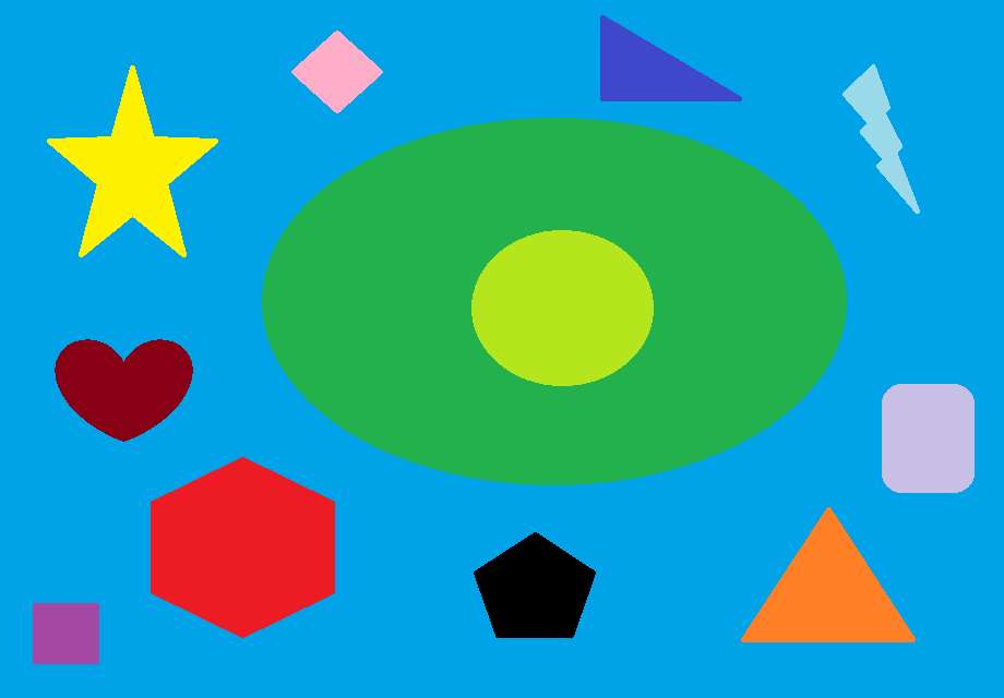 kształty i kolory puzzle online