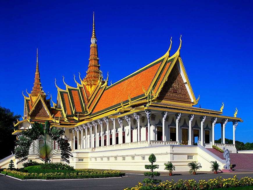 Pałac królewski w Kambodży puzzle online