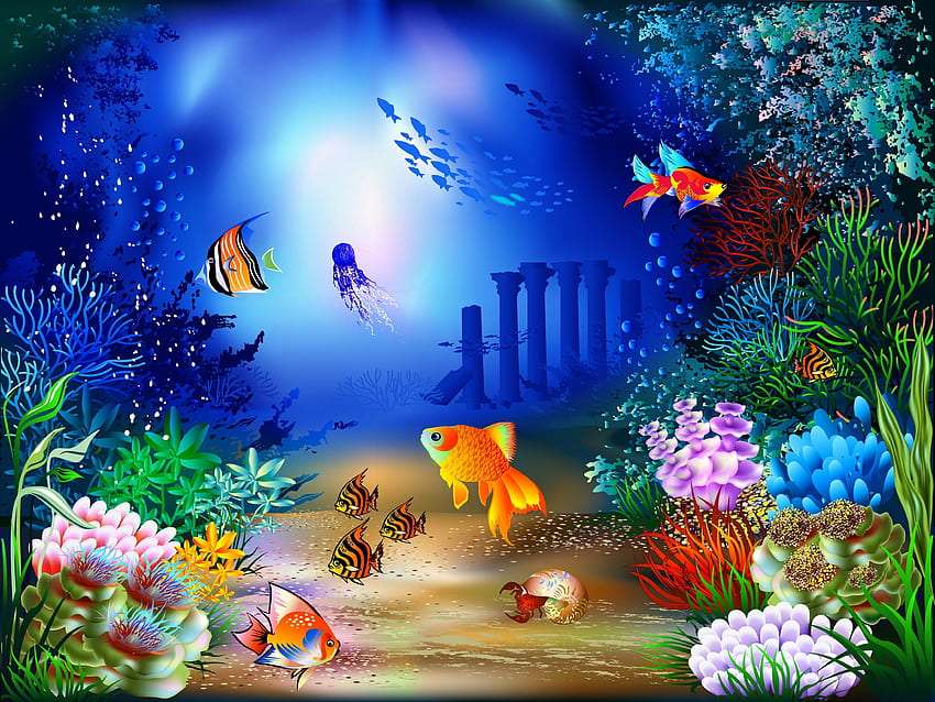 Piękny podwodny świat:) puzzle online