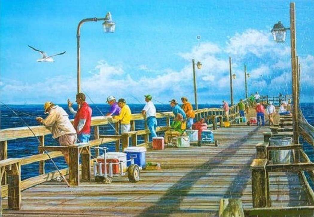 łowić ryby na moście puzzle online
