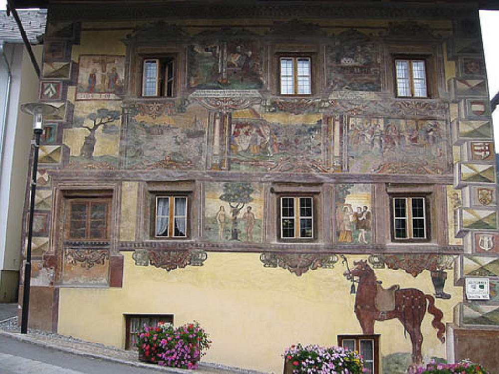 Austriacki malowany dom puzzle online