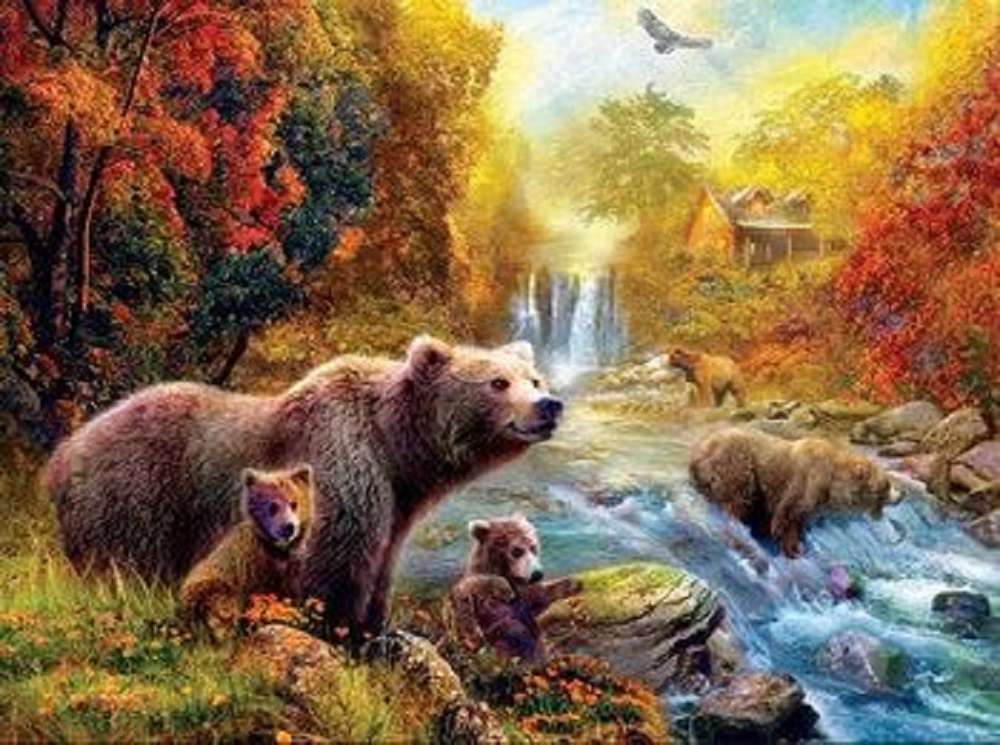 rodzina niedźwiedzia puzzle online