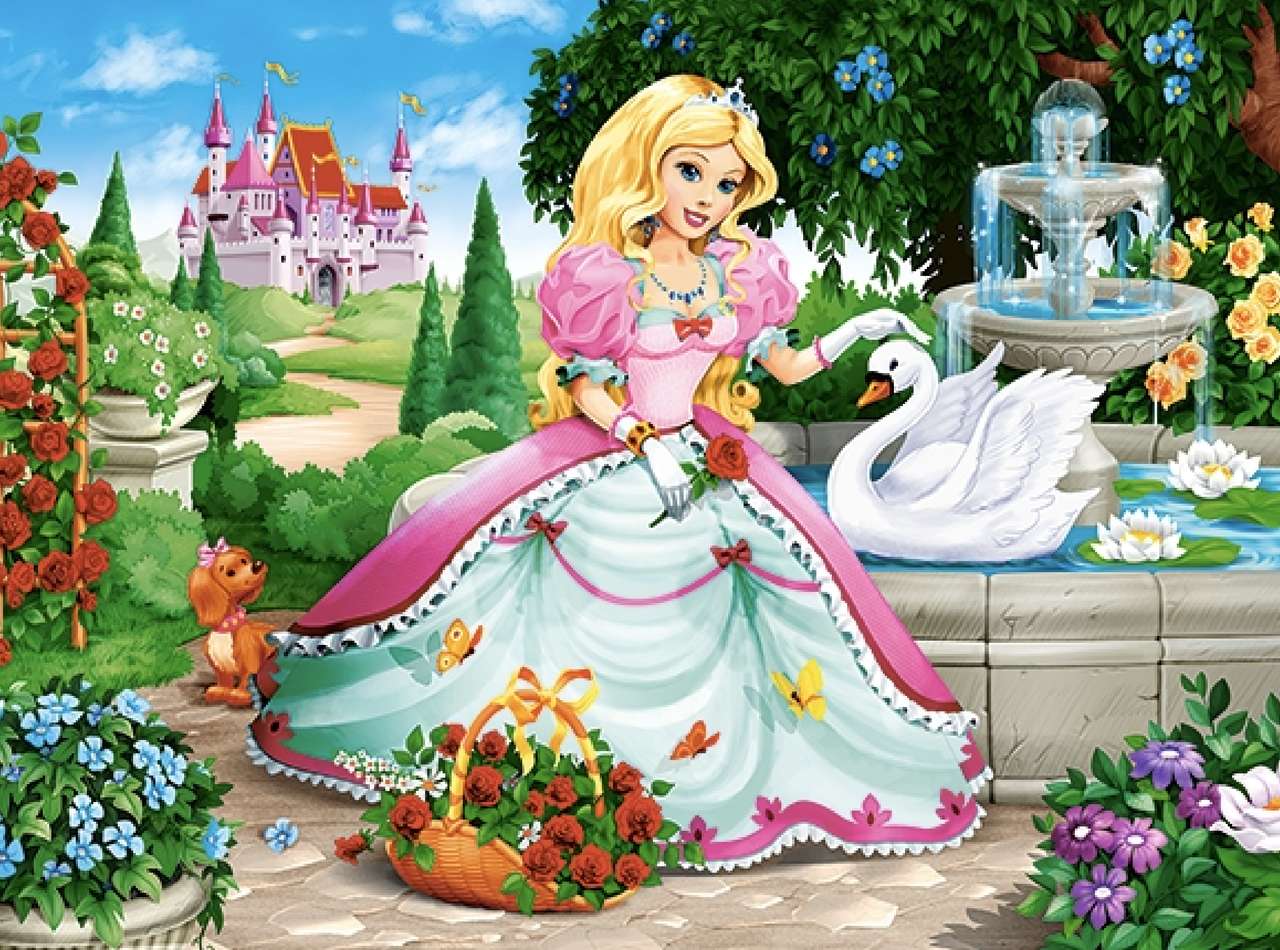 Księżniczka w baśniowym ogrodzie:) puzzle online