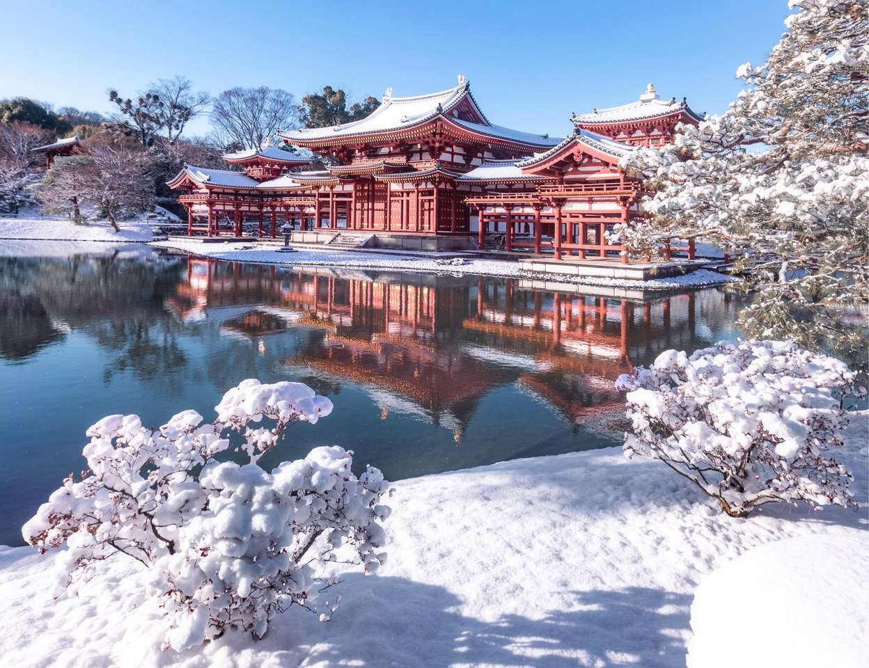 Japonia pod śniegiem puzzle online