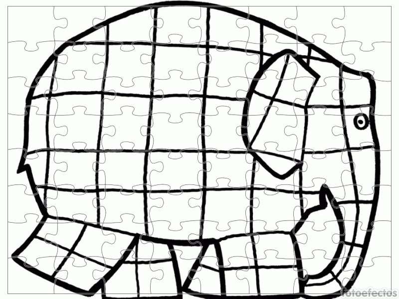 elmer słoń puzzle online