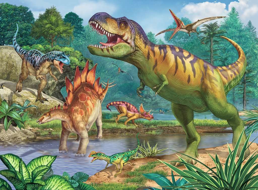 Dinozaury puzzle online