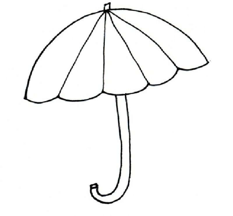 Obraz z parasolem puzzle online