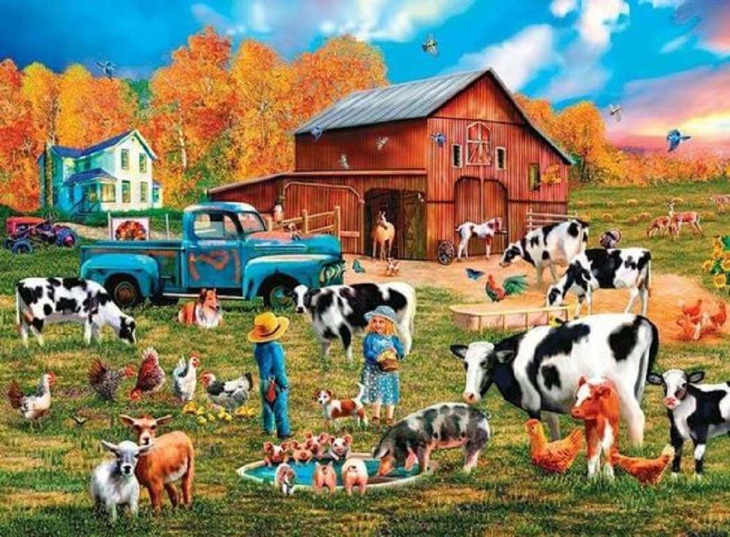 zwierzęta z farmy puzzle online