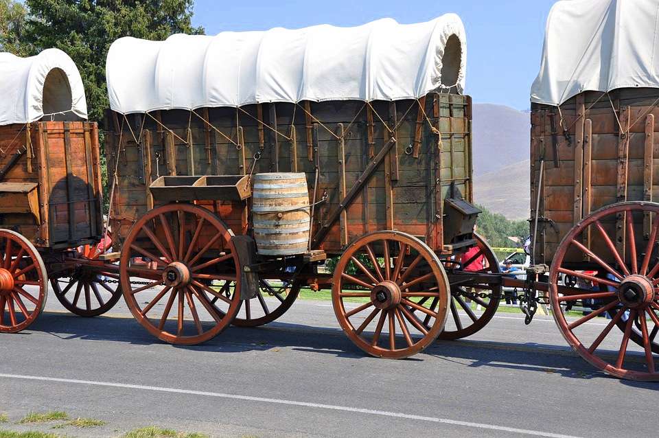 Dawny transport typu wagon puzzle online