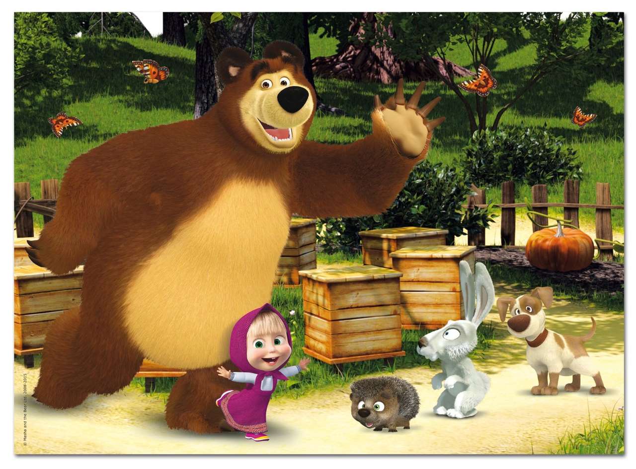 Układanka Masza i niedźwiedź puzzle online