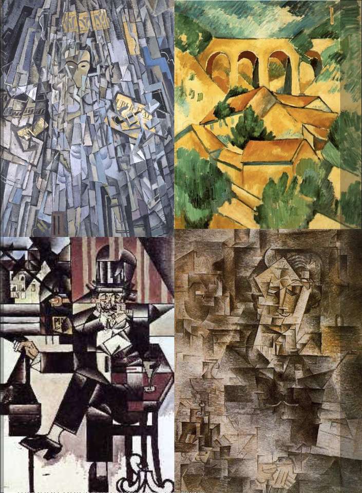 Historia sztuki kubizmu puzzle online