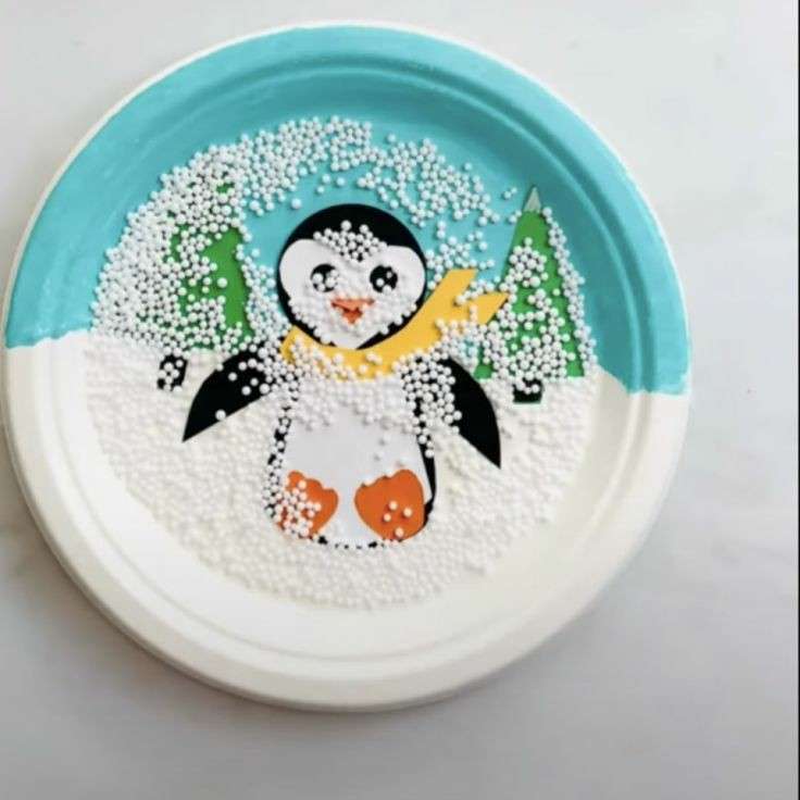 Pingwin w czasie zimy puzzle online