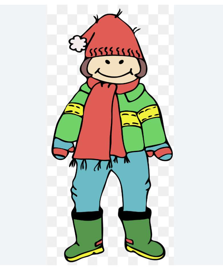 Iarna - haine potrivite anotimpului puzzle online