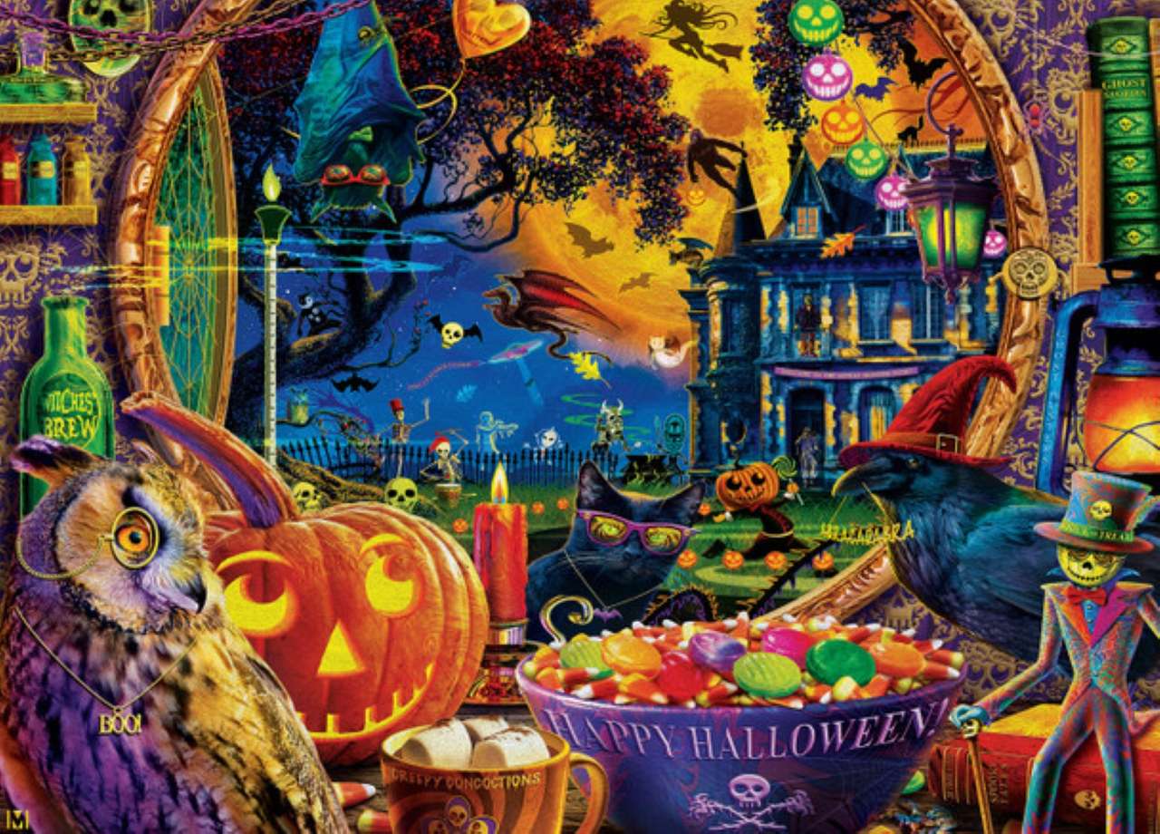 halloween straszna noc puzzle online