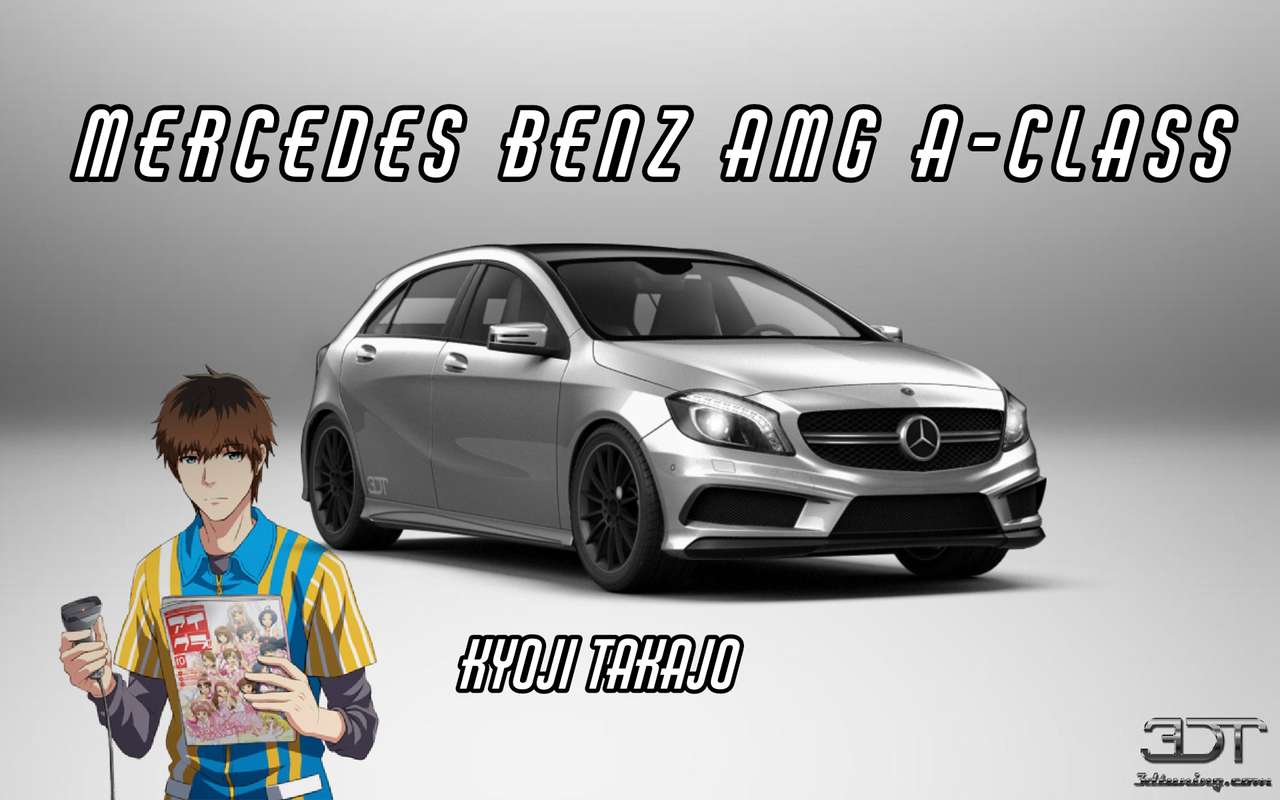 Kyoji takajo i Mercedes Benz AMG A-klasa puzzle online