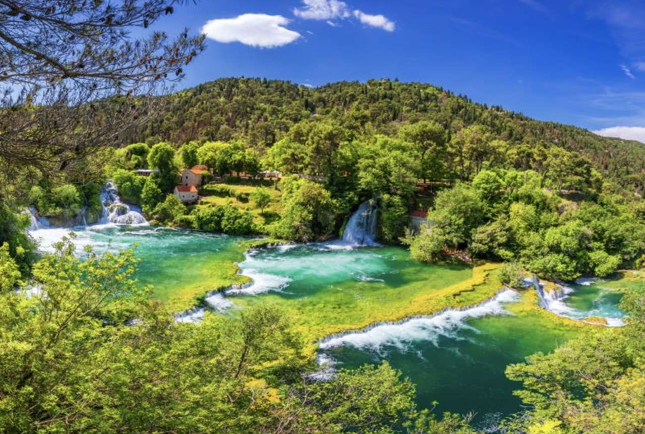 Chorwacja-Park Krka z siedmioma wodospadami puzzle online