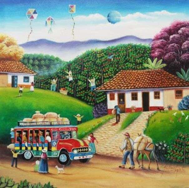 Małe miasteczko w Kolumbii puzzle online