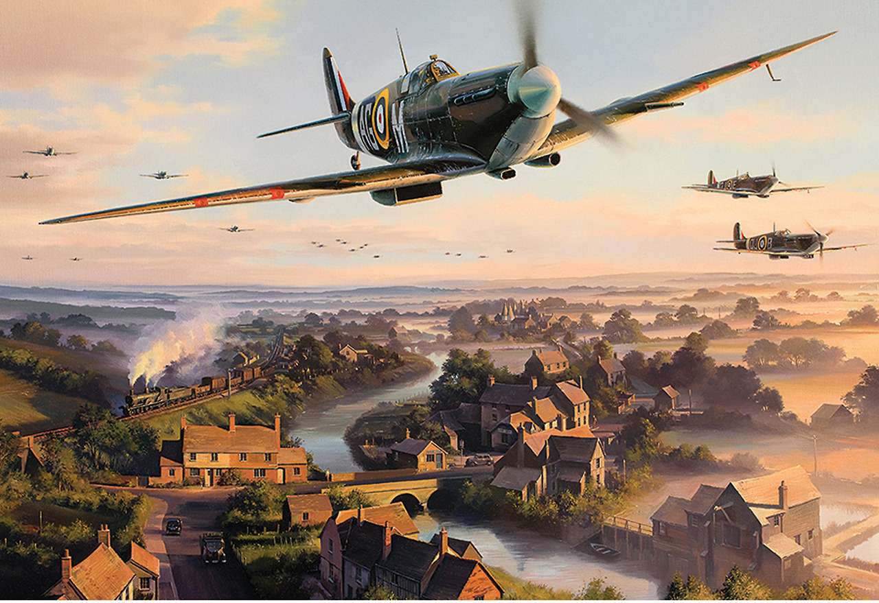 Spitfire'y nad Anglią puzzle online