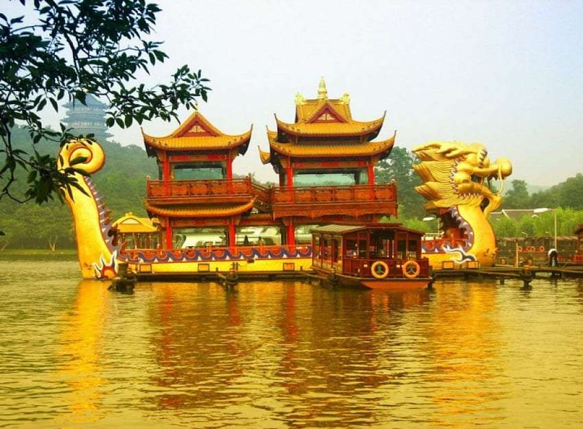 Chiński Dragon Boat puzzle online