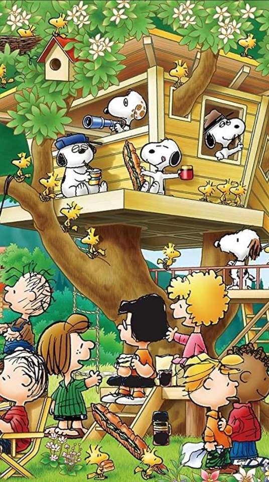 wścibski i. jego przyjaciele w domku na drzewie puzzle online