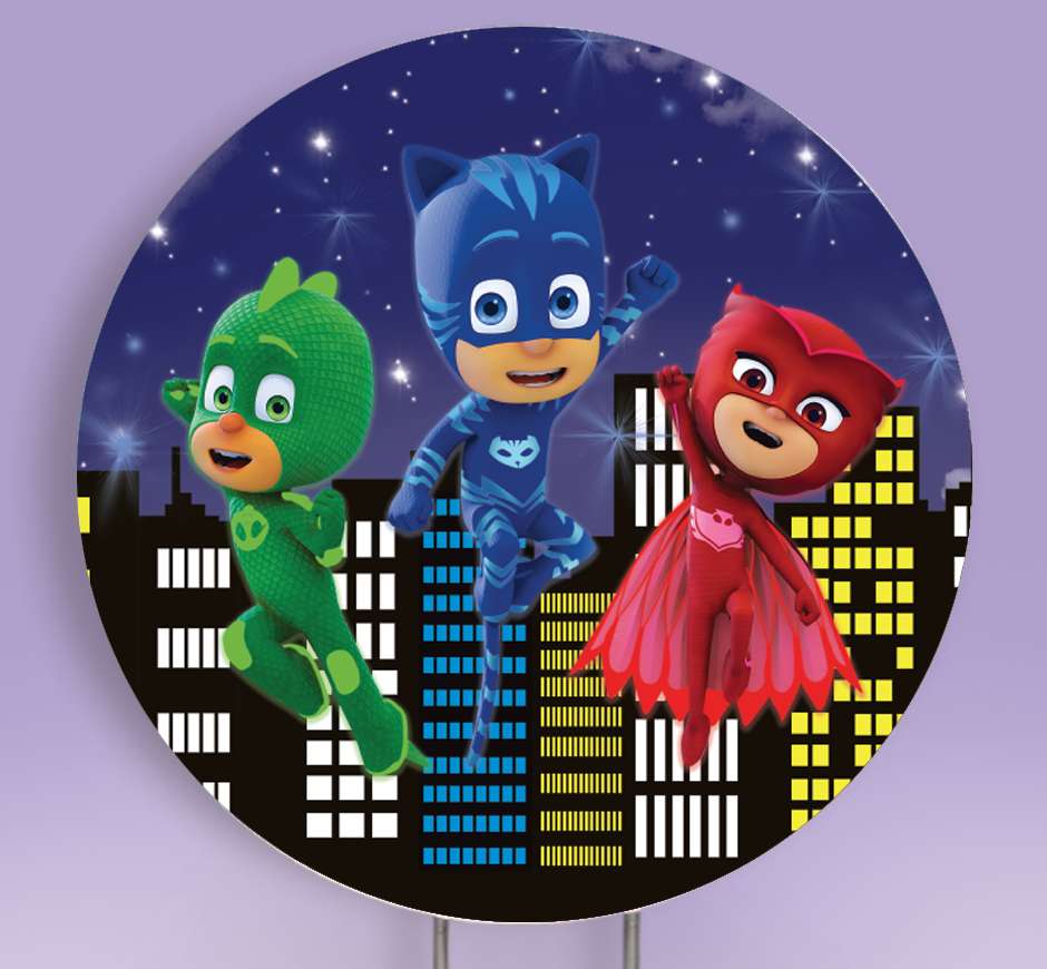 superbohaterowie maski piżamy puzzle online
