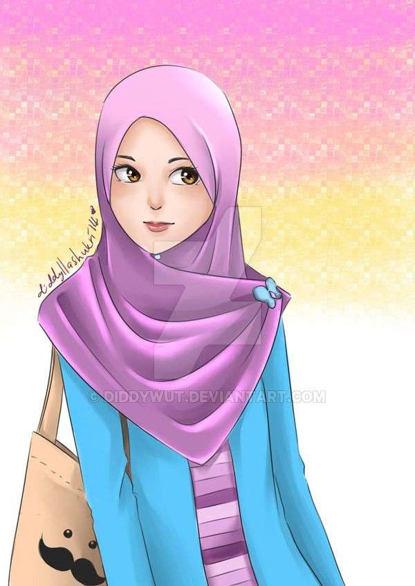 Dziewczyna z hidżabem puzzle online