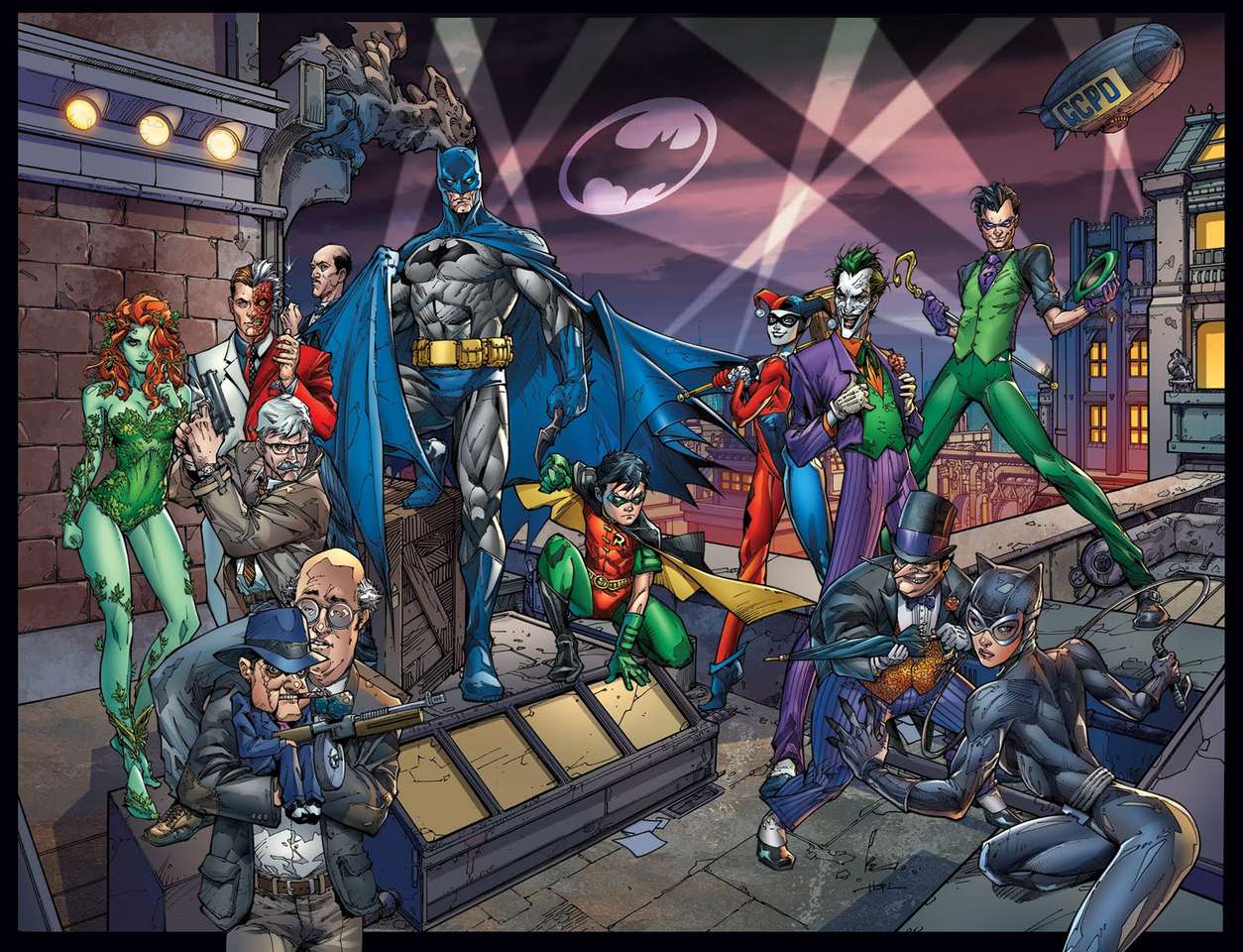 rodzinka Batmana i Robina z Gotham puzzle online