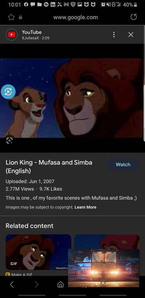 Mufasa i Simba puzzle online