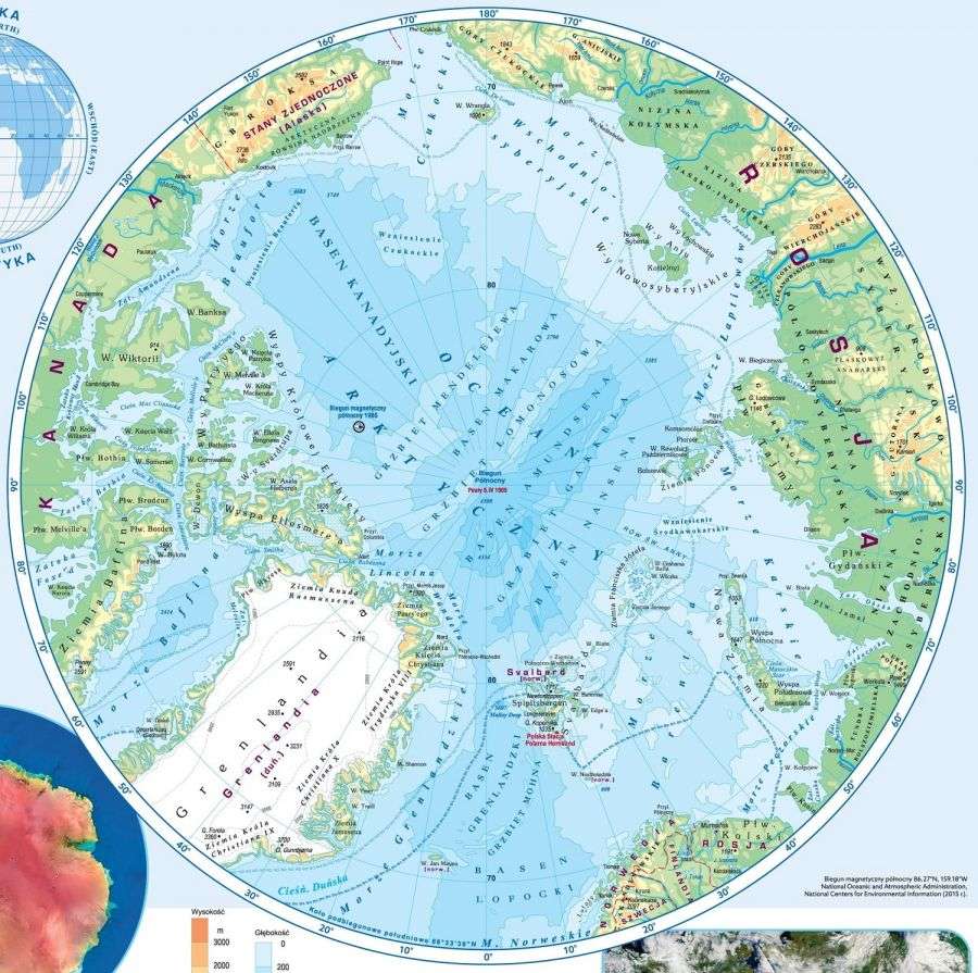 Arktyka i biegun puzzle online