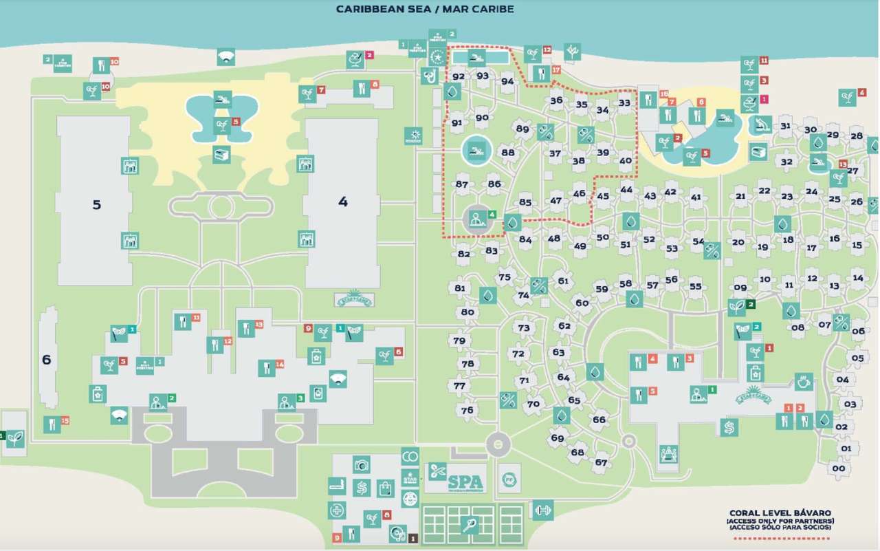 mapa hotelu puzzle online