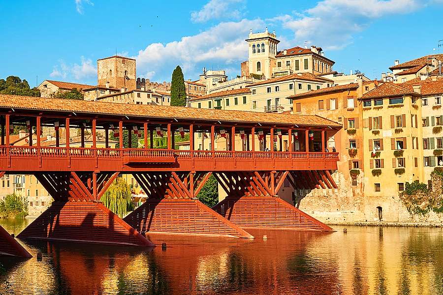 Ponte Vecchio - Bassano del Grappa (Włochy) puzzle online
